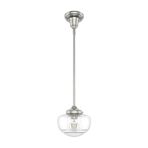Hunter - 19029 - One Light Pendant - Saddle Creek - Brushed Nickel