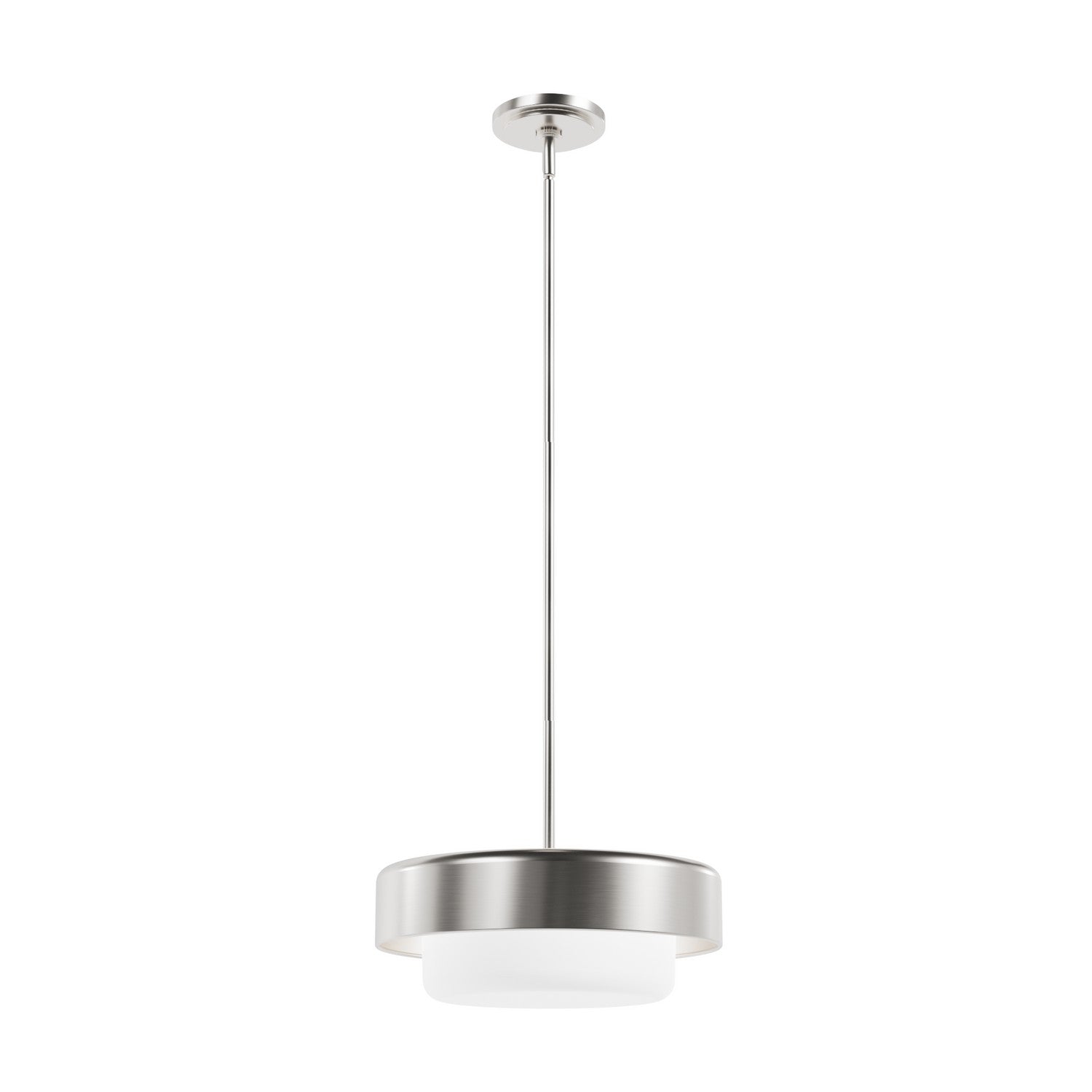 Hunter - 19272 - Two Light Pendant - Station - Brushed Nickel