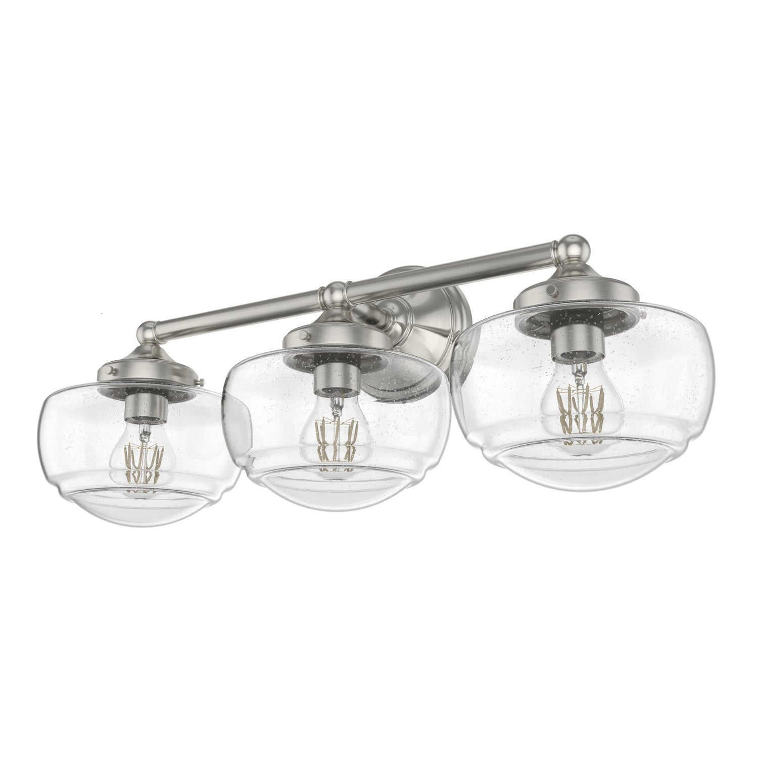 Hunter - 19461 - Three Light Bathroom Vanity - Saddle Creek - Brushed Nickel