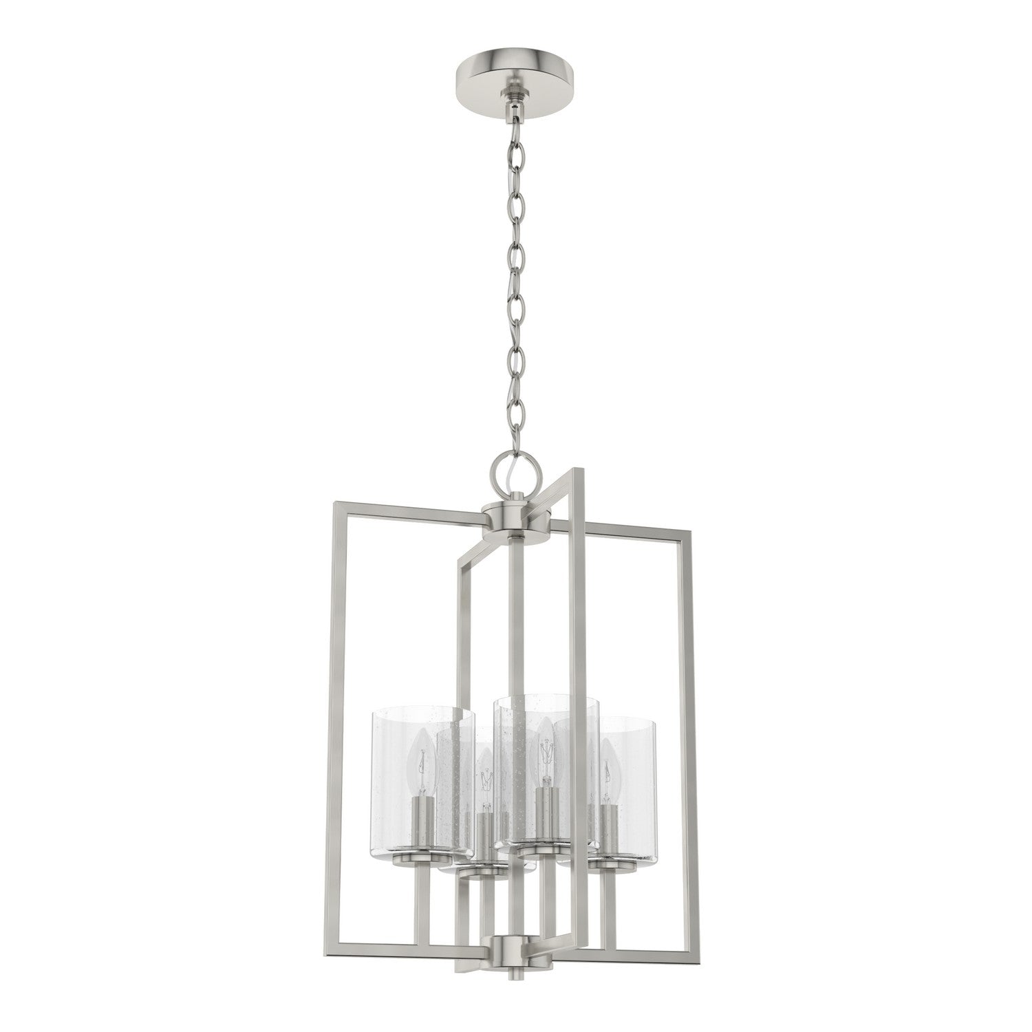Hunter - 19539 - Four Light Pendant - Kerrison - Brushed Nickel