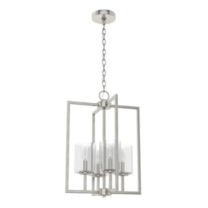 Hunter - 19539 - Four Light Pendant - Kerrison - Brushed Nickel