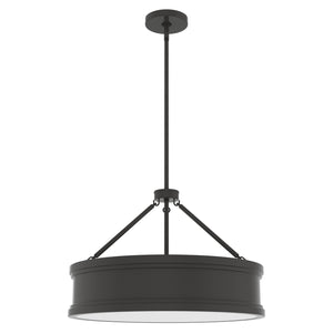 Hunter - 19610 - Five Light Pendant - Capshaw - Noble Bronze