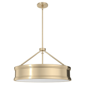 Hunter - 19613 - Six Light Pendant - Capshaw - Alturas Gold