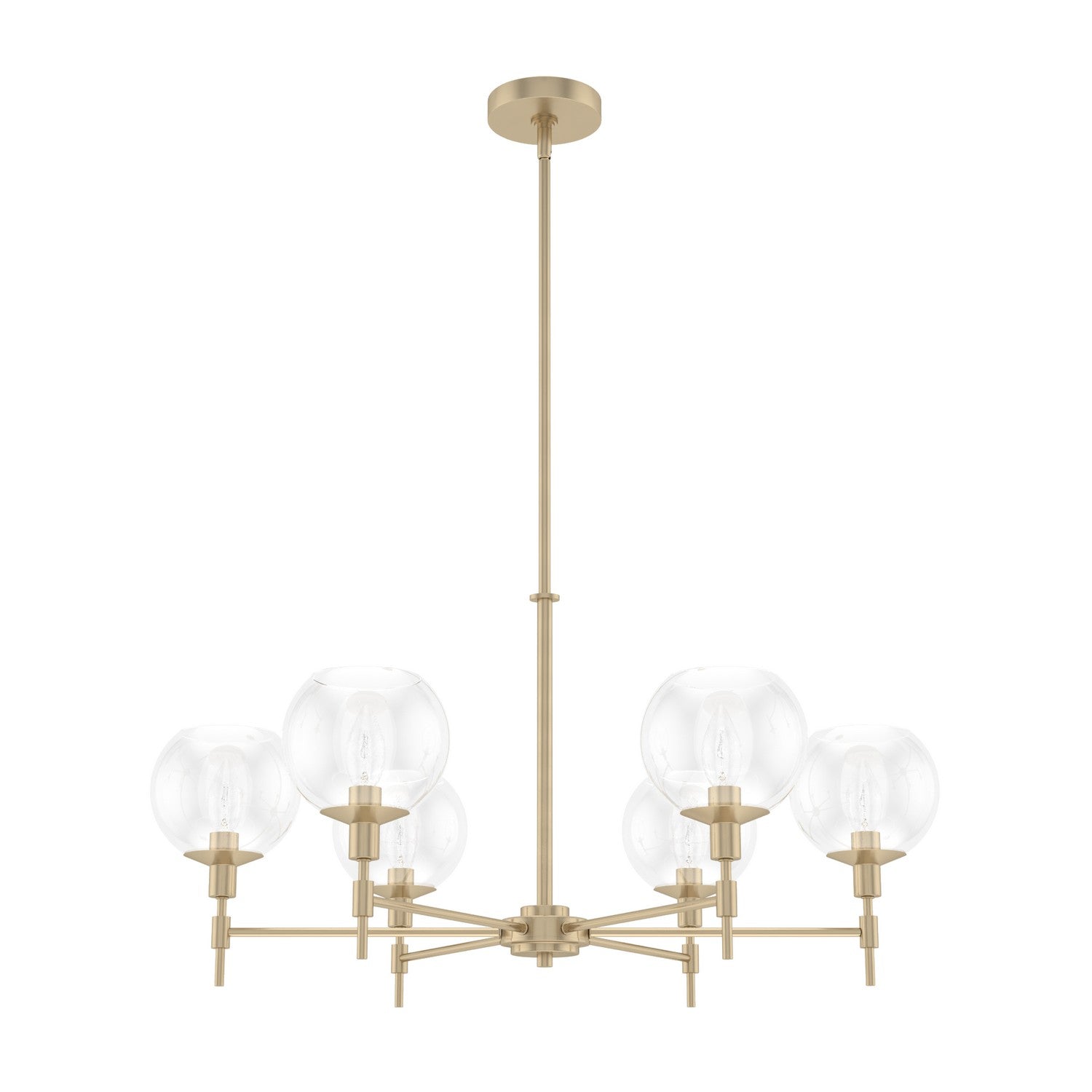 Hunter - 19743 - Six Light Chandelier - Xidane - Alturas Gold