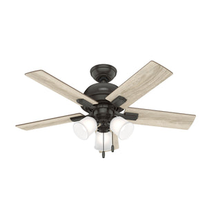 Hunter - 52352 - 44" Ceiling Fan - Crystal Peak - Noble Bronze