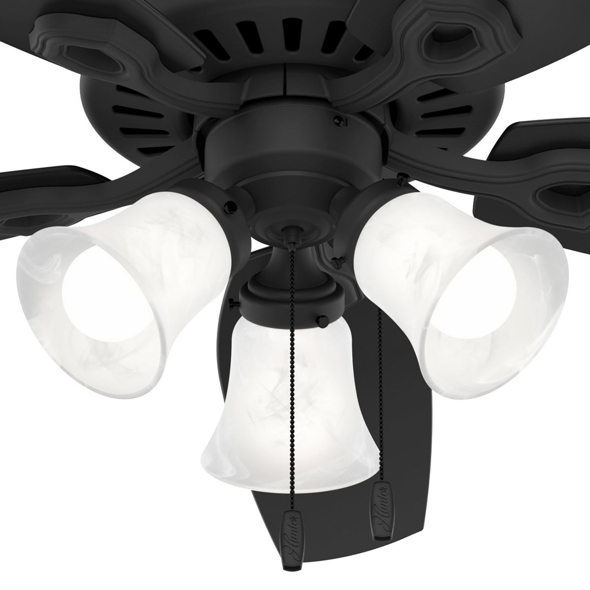 Hunter - 51110 - 52" Ceiling Fan - Builder - Matte Silver