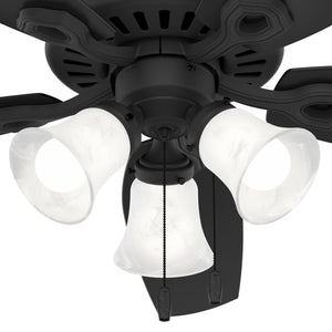 Hunter - 51110 - 52" Ceiling Fan - Builder - Matte Silver