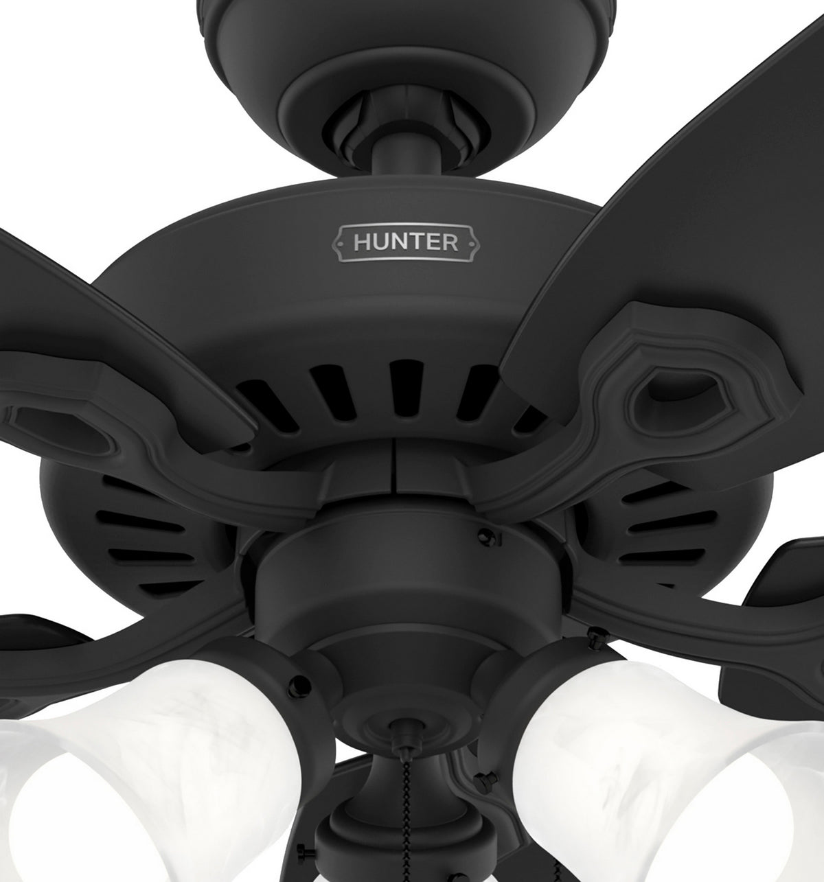 Hunter - 51110 - 52" Ceiling Fan - Builder - Matte Silver