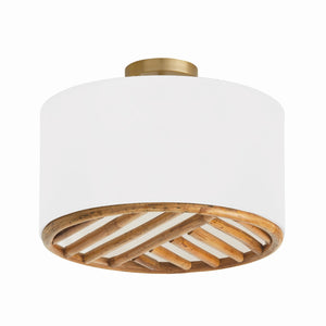 Capital Lighting - 247431MA - Three Light Dual Mount Semi Flush/Pendant - Soleil - Matte Brass