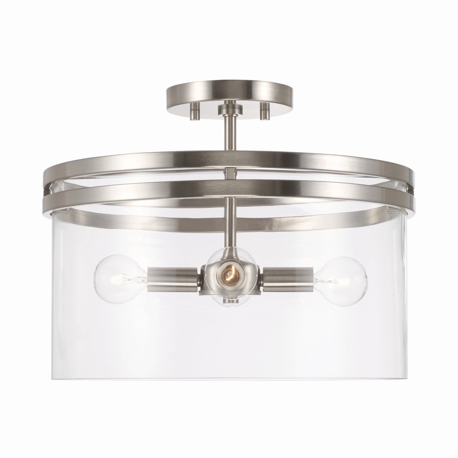 Capital Lighting - 248741BN - Four Light Dual Mount Semi Flush/Pendant - Fuller - Brushed Nickel