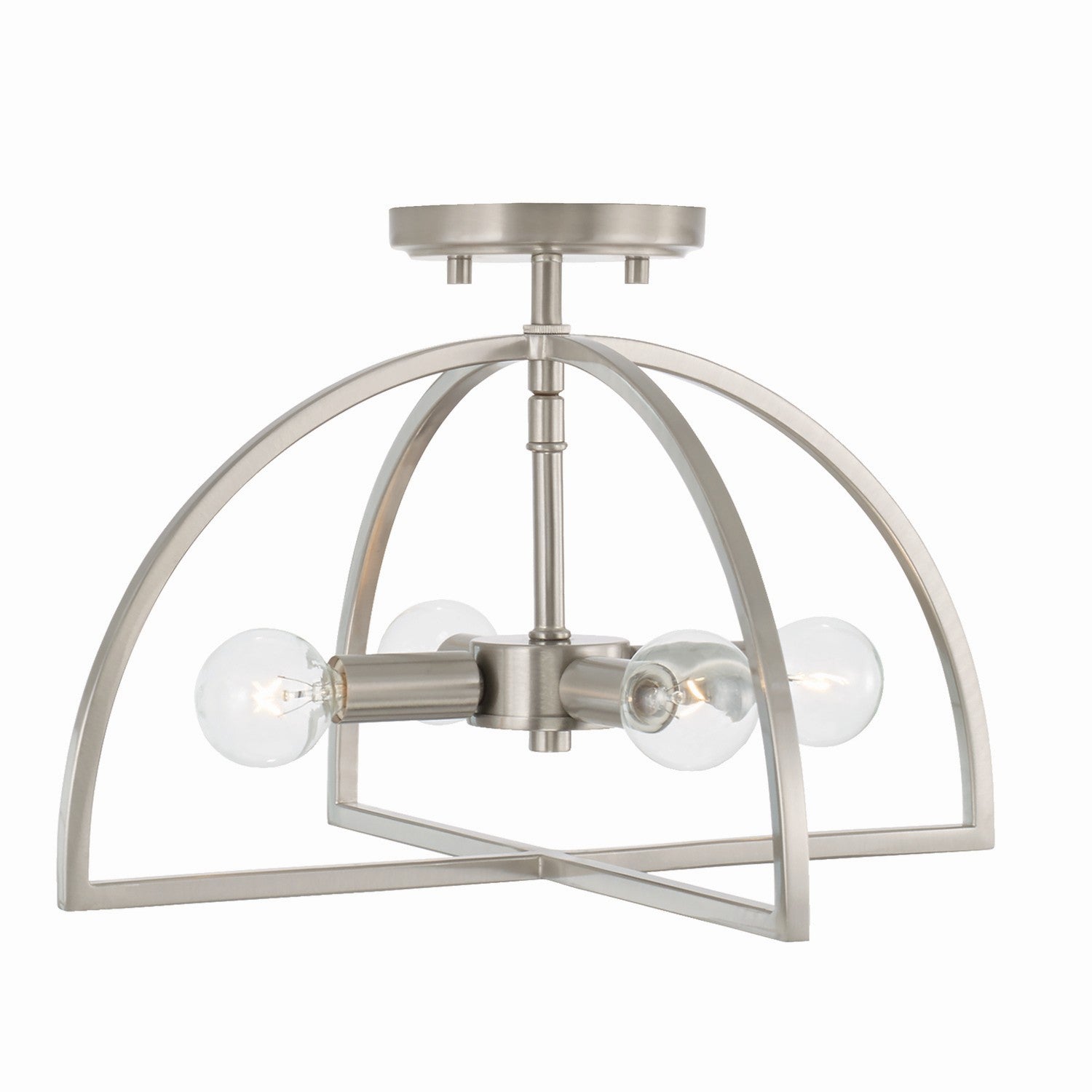 Capital Lighting - 248841BN - Four Light Dual Mount Semi Flush/Pendant - Lawson - Brushed Nickel