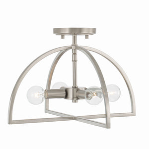Capital Lighting - 248841BN - Four Light Dual Mount Semi Flush/Pendant - Lawson - Brushed Nickel