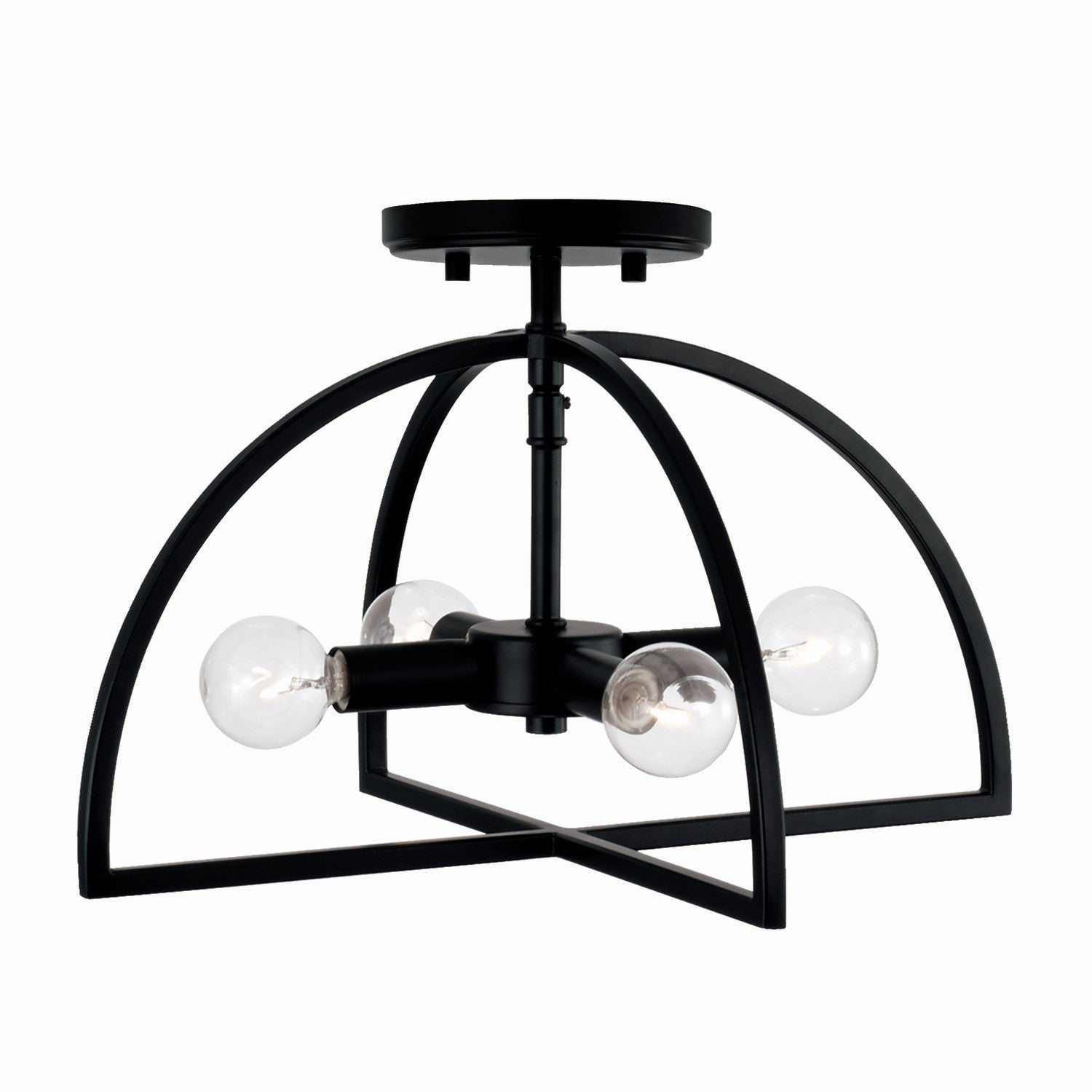 Capital Lighting - 248841MB - Four Light Dual Mount Semi Flush/Pendant - Lawson - Matte Black