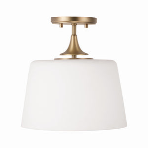 Capital Lighting - 248911AD - One Light Dual Mount Semi Flush/Pendant - Presley - Aged Brass