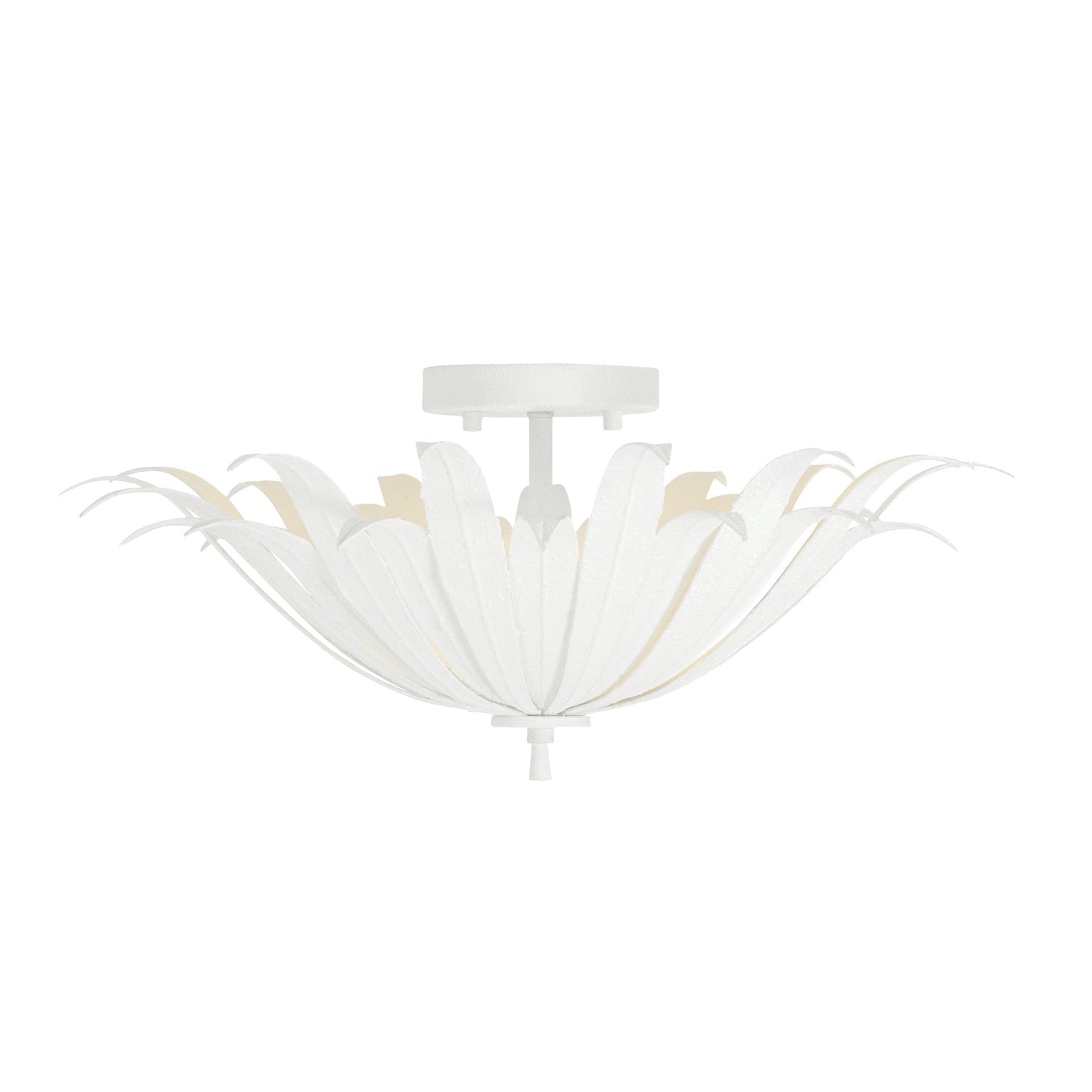 Capital Lighting - 249531XW - Three Light Dual Mount Semi Flush/Pendant - Eden - Textured White