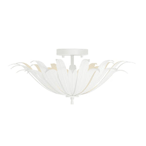 Capital Lighting - 249531XW - Three Light Dual Mount Semi Flush/Pendant - Eden - Textured White