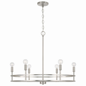 Capital Lighting - 448761BN - Six Light Chandelier - Fuller - Brushed Nickel