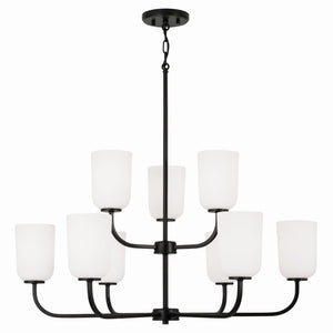 Capital Lighting - 448891MB-542 - Nine Light Chandelier - Lawson - Matte Black