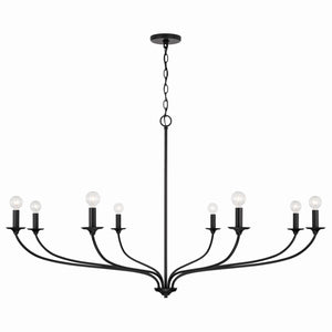 Capital Lighting - 449981MB - Eight Light Chandelier - Dolan - Matte Black