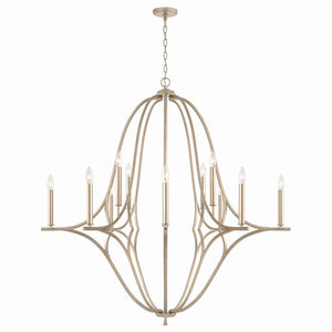 Capital Lighting - 450001BS - 12 Light Chandelier - Claire - Brushed Champagne