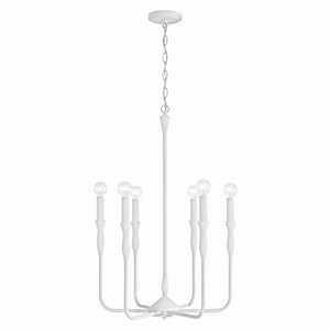 Capital Lighting - 450361XW - Six Light Chandelier - Paloma - Textured White