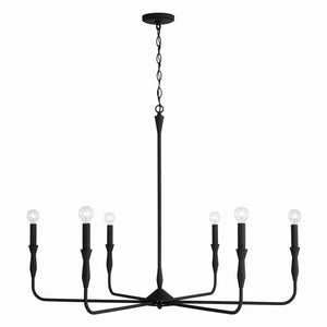 Capital Lighting - 450362XK - Six Light Chandelier - Paloma - Textured Black