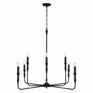Capital Lighting - 450381XK - Eight Light Chandelier - Paloma - Textured Black