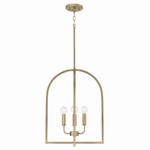 Capital Lighting - 548841AD - Four Light Foyer - Lawson - Aged Brass