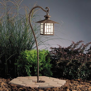 Kichler - 15319PZ - One Light Path & Spread - Mission - Patina Bronze