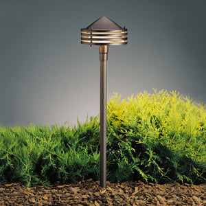 Kichler - 15318AZT - One Light Path & Spread - No Family - Textured Architectural Bronze