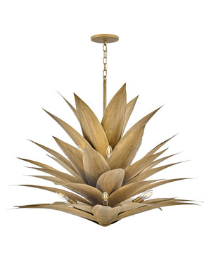 Fredrick Ramond - FR30816BNG - LED Pendant - Agave - Burnished Gold