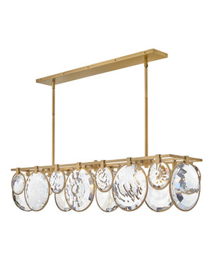 Fredrick Ramond - FR31266HBR - LED Linear Chandelier - Nala - Heritage Brass