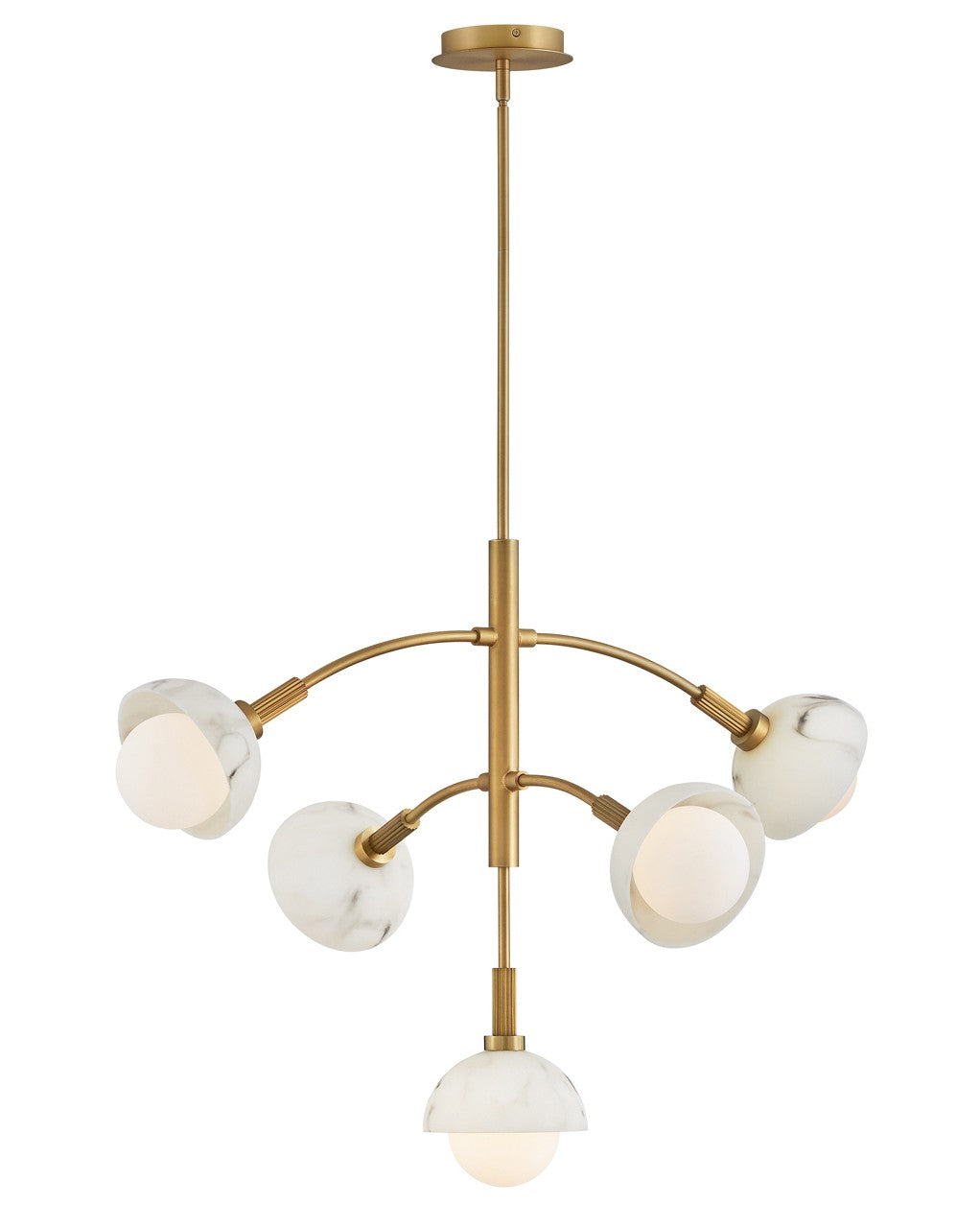 Fredrick Ramond - FR38405HB - LED Chandelier - Phoebe - Heritage Brass