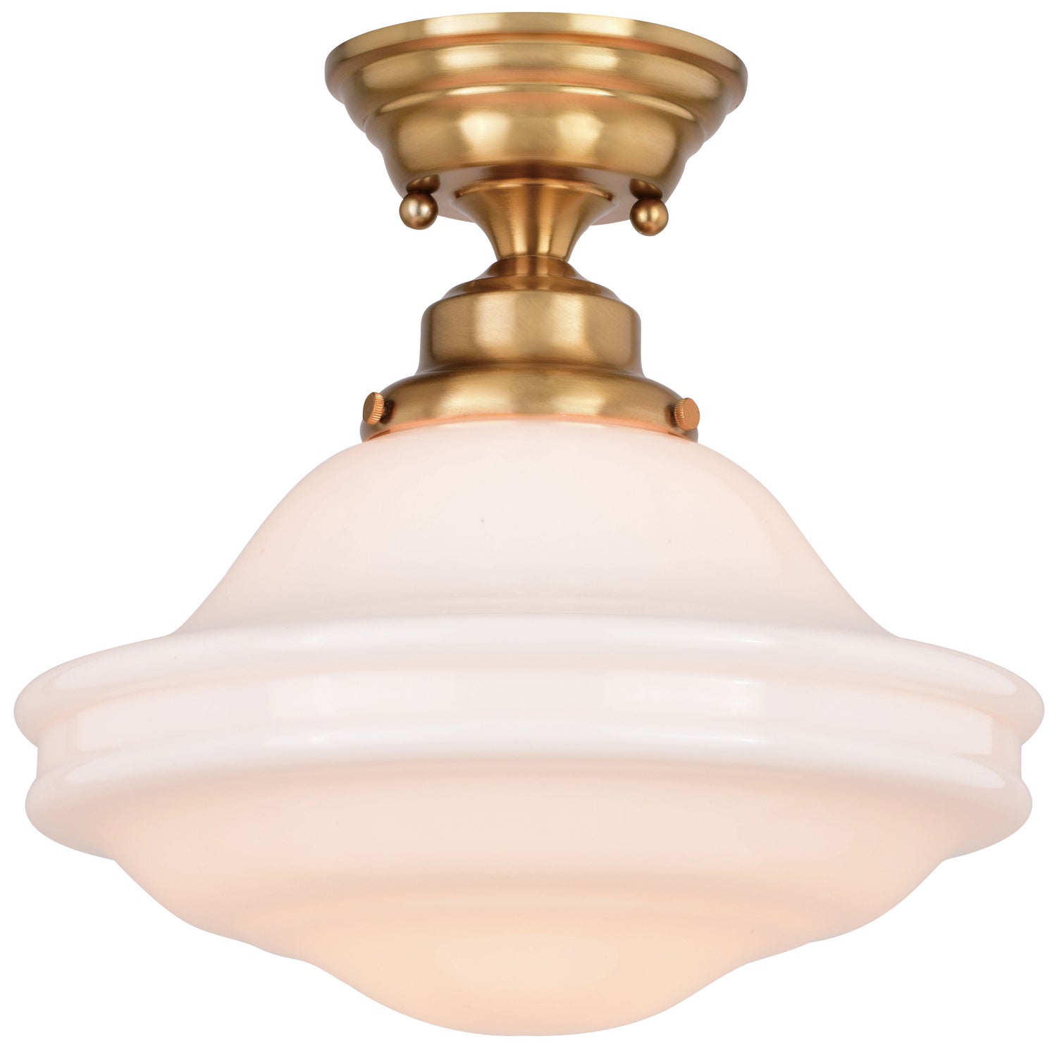 Vaxcel - C0261 - One Light Semi-Flush Mount - Huntley - Natural Brass