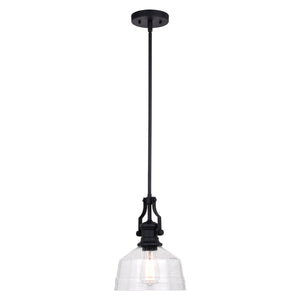 Vaxcel - P0357 - One Light Mini Pendant - Beloit - Matte Black