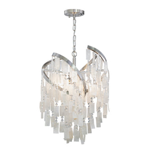 Vaxcel - P0364 - Four Light Pendant - Isabel - Satin Nickel