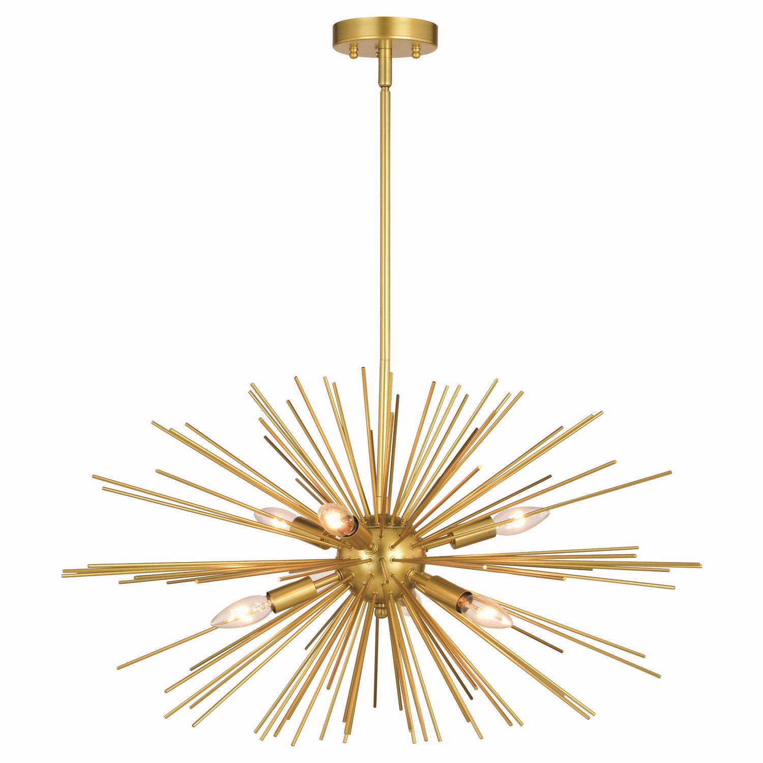 Vaxcel - P0366 - Six Light Pendant - Nikko - Gold