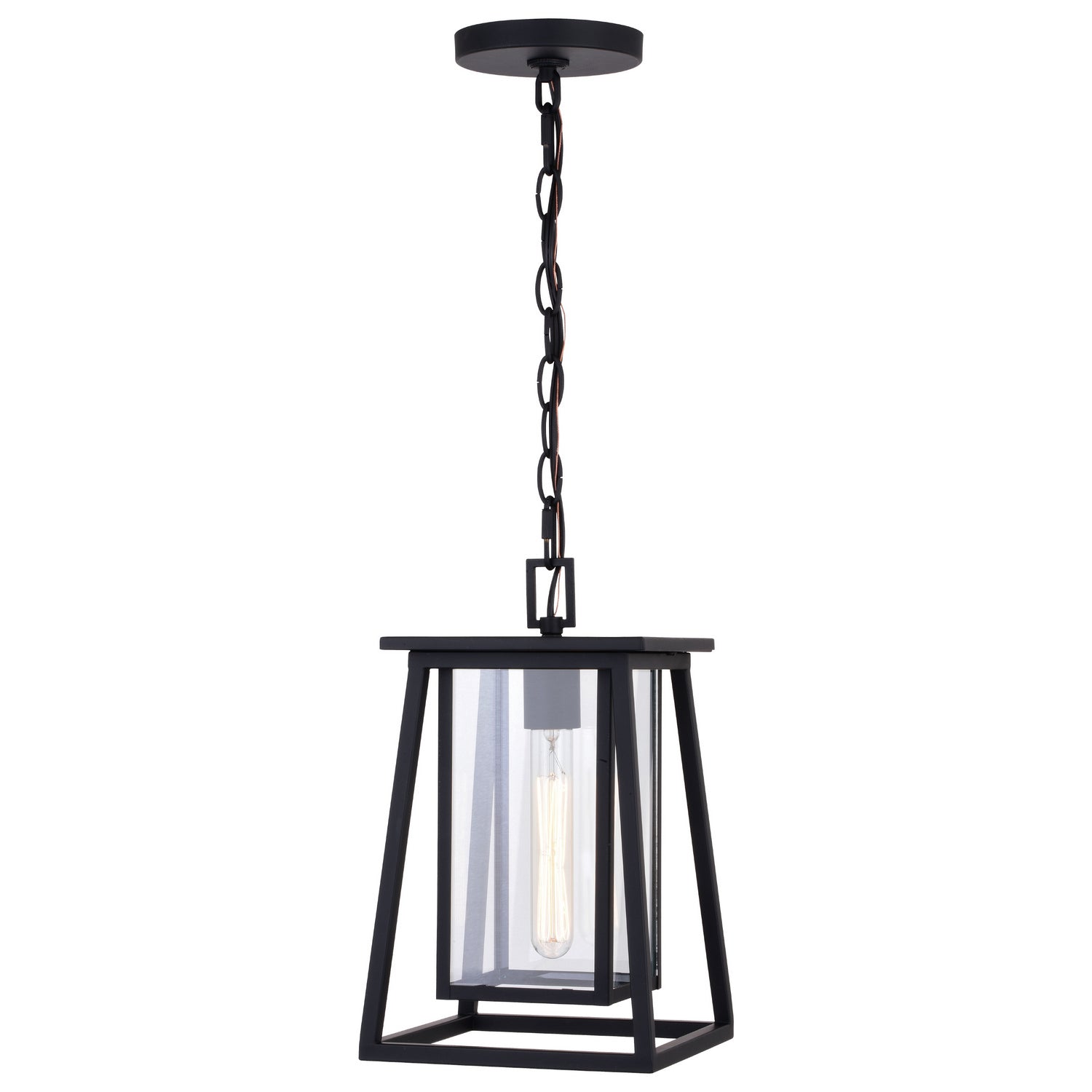 Vaxcel - T0609 - One Light Outdoor Pendant - Blackwell - Matte Black