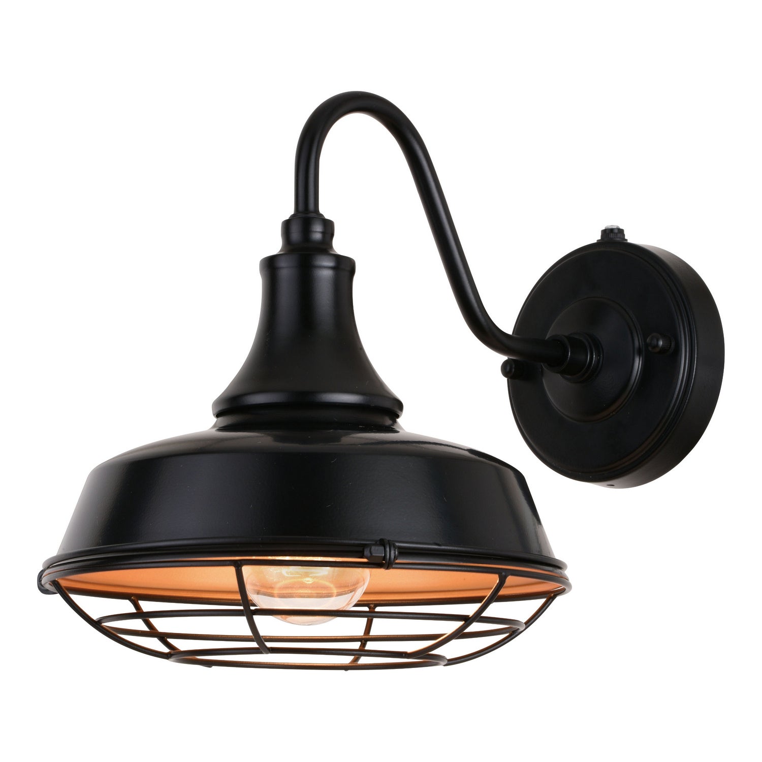 Vaxcel - T0610 - One Light Outdoor Wal Mount - Dorado - Dark Bronze and Light Gold