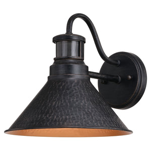 Vaxcel - T0669 - One Light Outdoor Motion Sensor Wall Mount - Outland - Aged Iron/Light Gold
