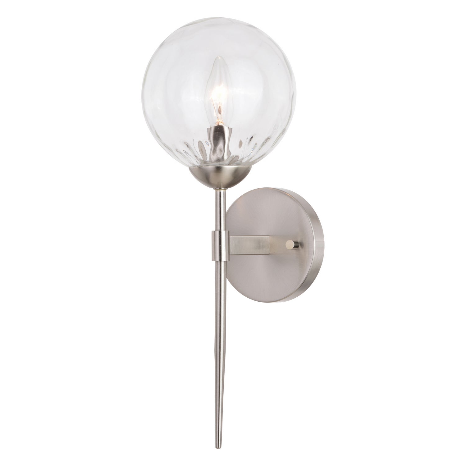 Vaxcel - W0409 - One Light Wall Sconce - Olson - Satin Nickel