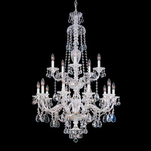 Schonbek - 3608-40H - 15 Light Chandelier - Sterling - Silver