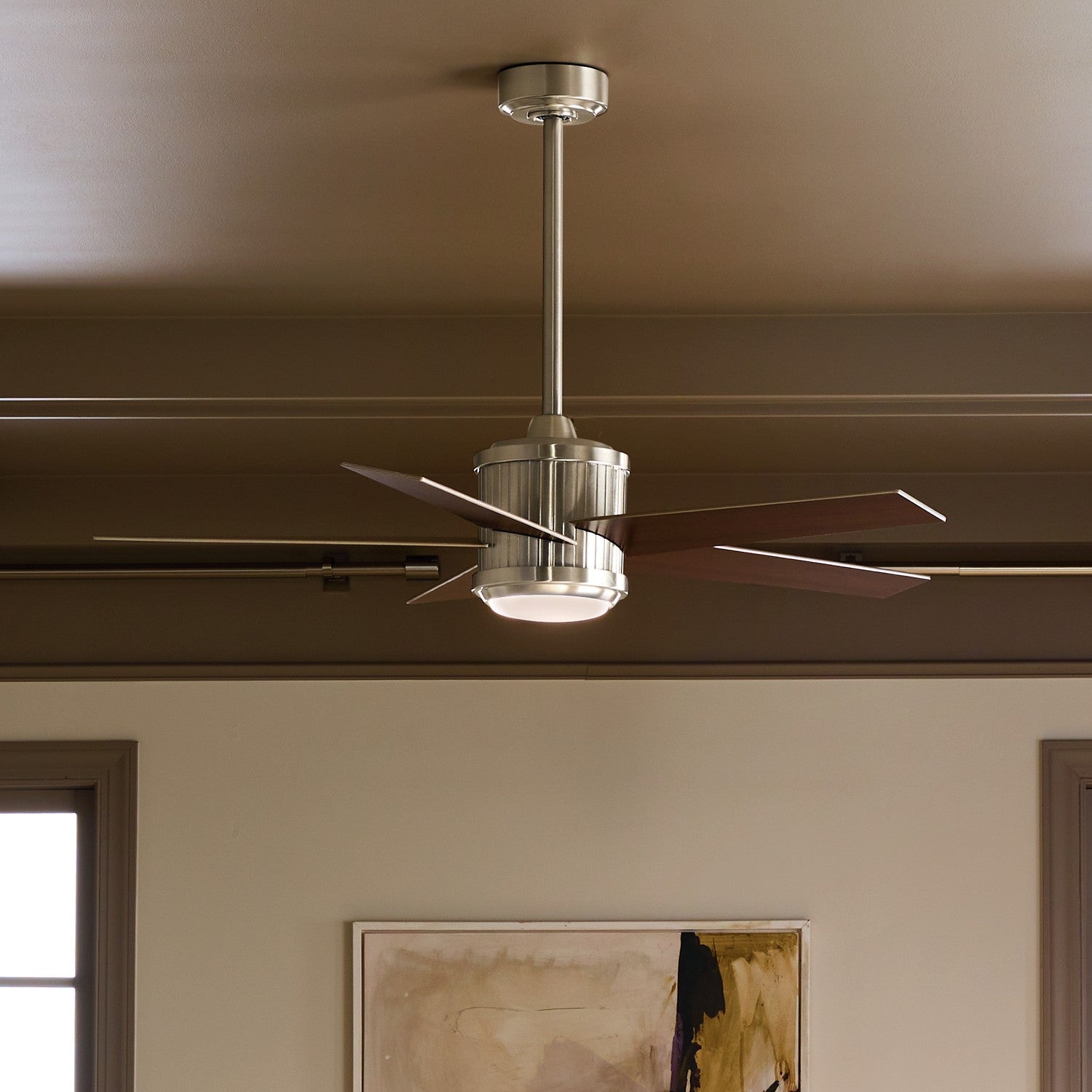 Kichler - 300048BSS - 48"Ceiling Fan - Brahm - Brushed Stainless Steel