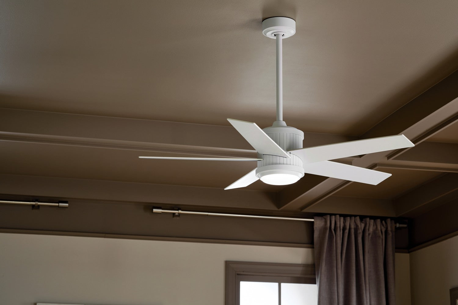 Kichler - 300048MWH - 48"Ceiling Fan - Brahm - Matte White