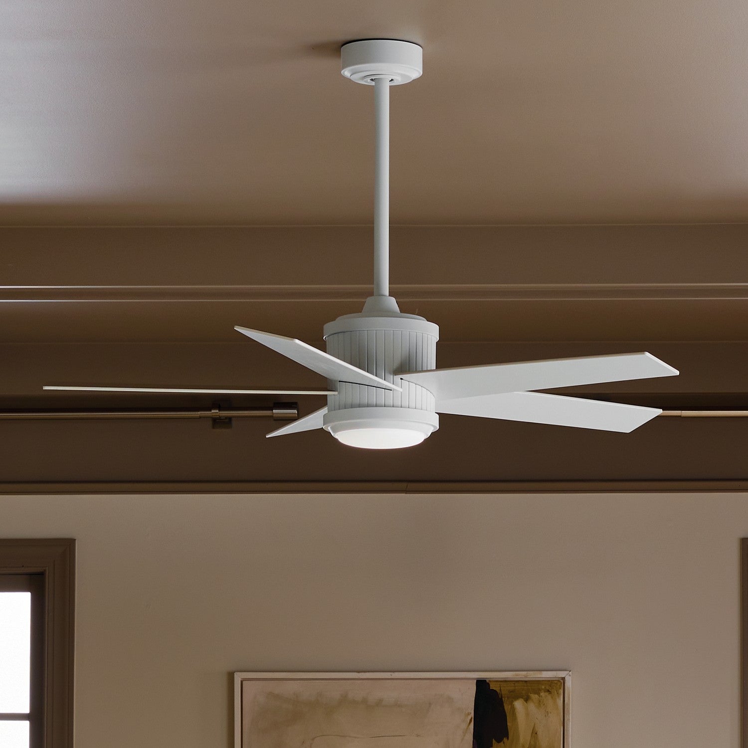 Kichler - 300048MWH - 48"Ceiling Fan - Brahm - Matte White