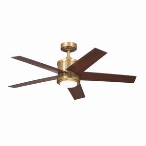 Kichler - 300048NBR - 48"Ceiling Fan - Brahm - Natural Brass