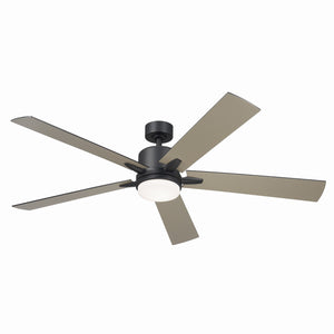 Kichler - 330060SBK - 60"Ceiling Fan - Lucian Elite XL - Satin Black