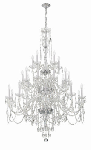 Crystorama - 1156-CH-CL-MWP - 25 Light Chandelier - Traditional Crystal - Polished Chrome