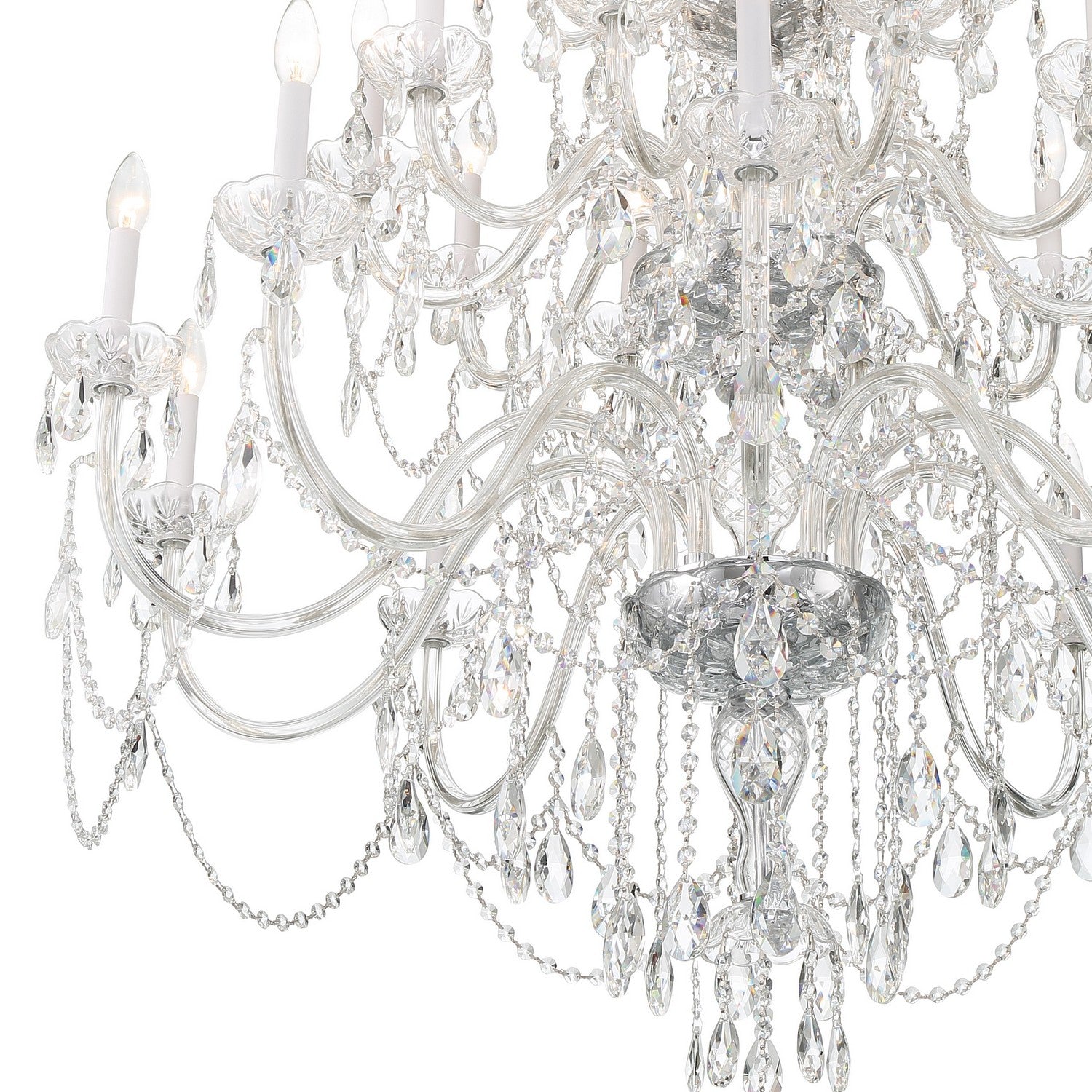 Crystorama - 1156-CH-CL-MWP - 25 Light Chandelier - Traditional Crystal - Polished Chrome