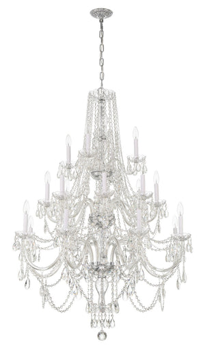 Crystorama - 1157-CH-CL-MWP - 20 Light Chandelier - Traditional Crystal - Polished Chrome